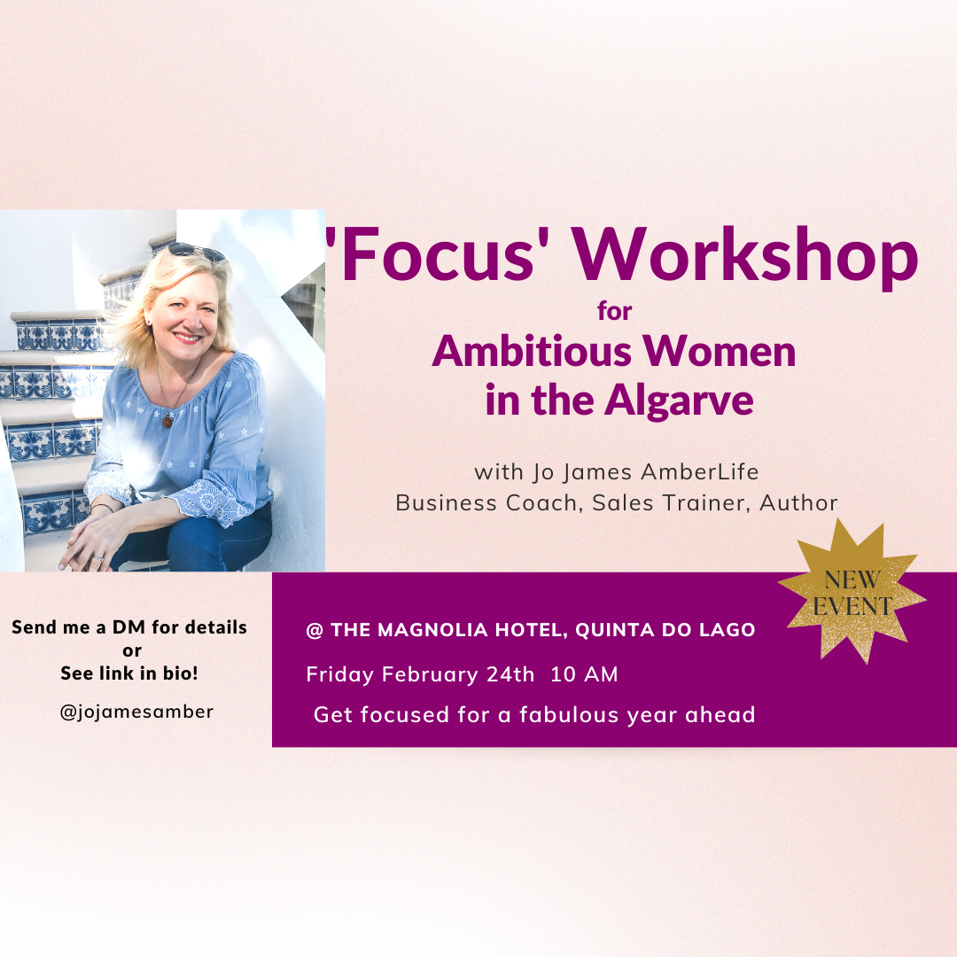 FOCUS Workshop for Ambitious Women in the Algarve by Jo James AmberLife